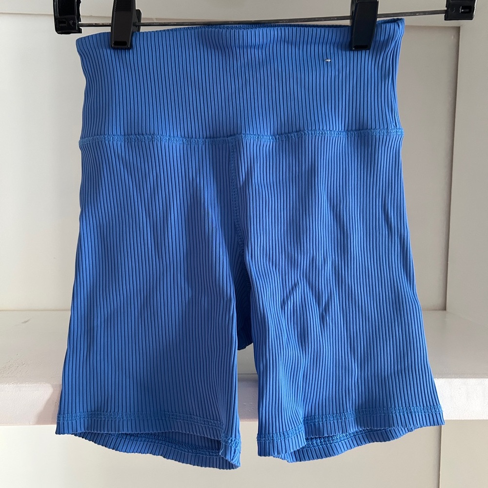 High-rise, ribbed, soft biker shorts. NWOT